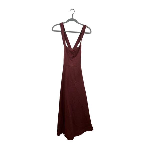 Astr Rust Red Floor Length Sleeveless Dress Size Large - Picture 1 of 5